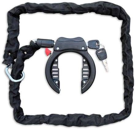 Lynx Ringslot - Met ketting - 100cm - Zwart