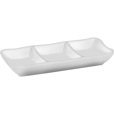 Schaal met 3 melamine sauzen Lacor