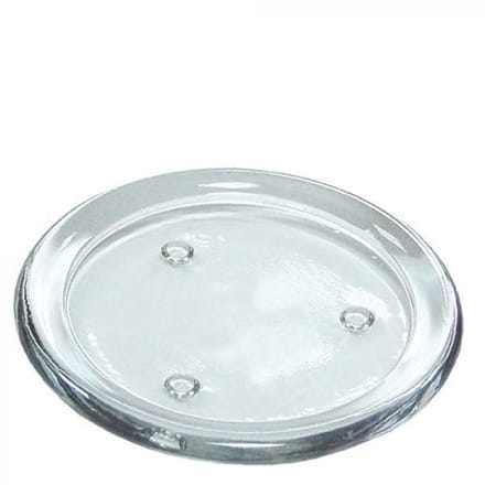 Grote glazen kaarsenhouder rond - Transparant en elegant