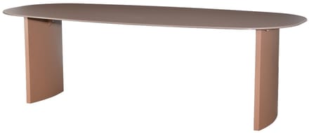 DÉJA Living Eettafel Dinand - Deens Ovaal Terra Glas/MDF - 240x110x76cm