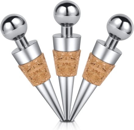 Herbruikbare Flessenstopper Set van 3, Ideaal voor Wijn, Champagne en Bier, Perfecte Flessenafdichting en Bewaring