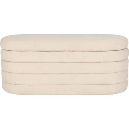 Housecraft Living Zuma bankje Bouclé Wit/ Beige