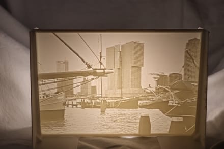 Rotterdam kop van zuid Lithophane (verlichte foto)