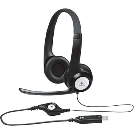 Logitech H390 On Ear headset Kabel Stereo Zwart Ruisonderdrukking (microfoon), Noise Cancelling Volumeregeling, Microfoon uitschakelbaar (mute) Computer