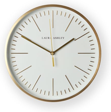 Laura Ashley Glenn Klok - Streep - 30,5x30,5cm - Goud