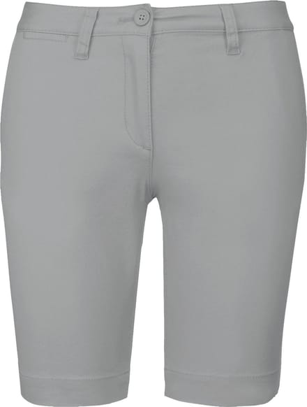 Kariban Dames chino bermudashorts K751 - Fine Grey - 36 NL (38 FR)