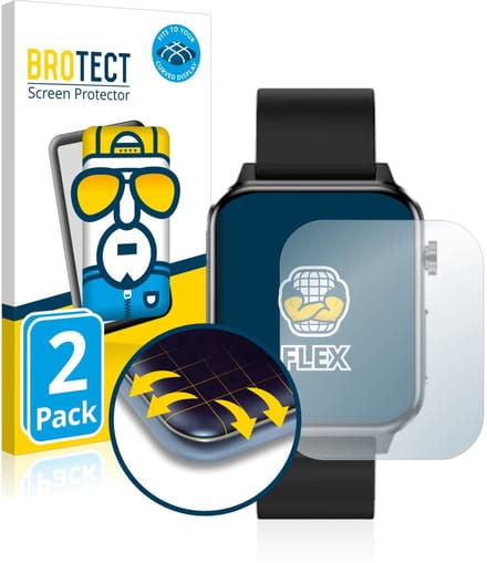 BROTECT - Screenprotector voor Kardena CARE Plus - Folie Beschermfolie transparant volledig dekking - 2 Stuks