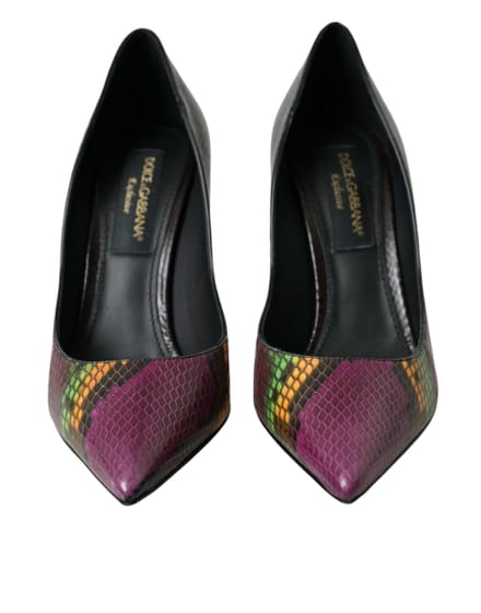 Dolce & Gabbana Multicolor Exotische Leren Hakken Pumps Schoenen