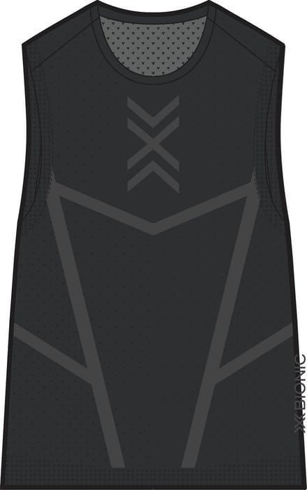 X-Bionic Xceed Run Tanktop Dames X Black/Rhino Grey - Maat S