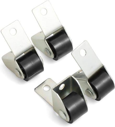 Bokwielen meubelwielen met hard loopvlak Ø 15 x B 11,5 mm