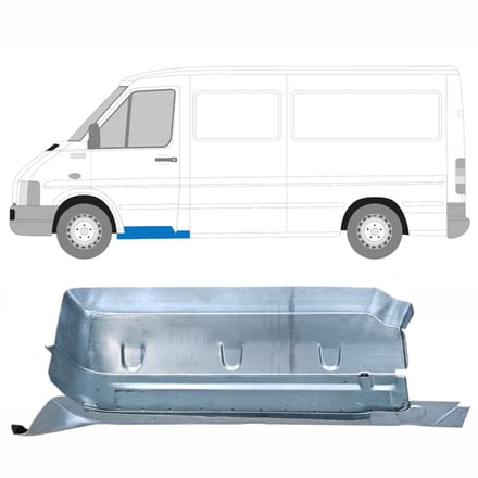 Reparatiepaneel voorste treeplank met deel van dorpel voor Volkswagen LT 96-05