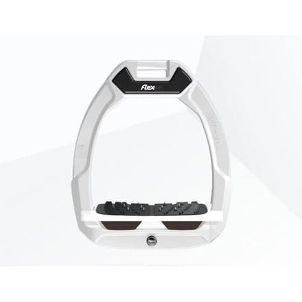 Veiligheidssporen Paardrijden Hellend Ultra Grip Wit/Wit/Bruin Flex-On Safe-On