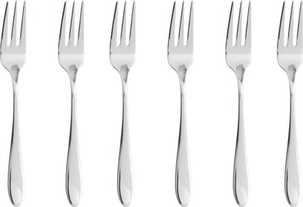 Sambonet Gebaksvorkjes Velvet Zilver 6 Stuks
