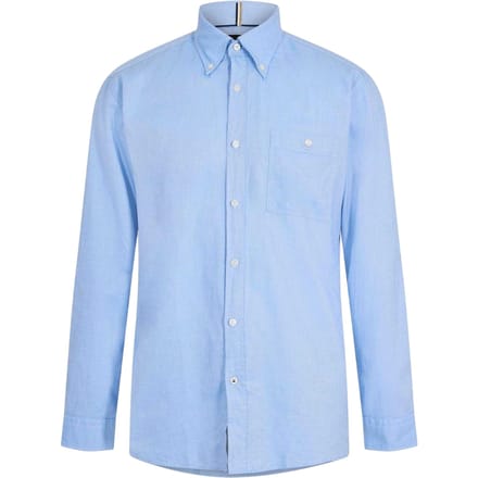 Boss Effen Oxford-overhemd met knoopsluiting voor heren (Pastelblauw)