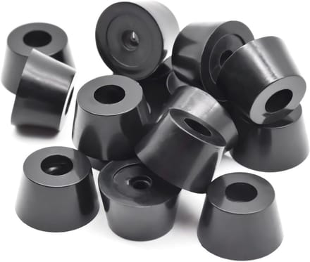 Zwarte Antislip Rubberen Meubelvoetjes (15 stuks) voor Platte Bodems