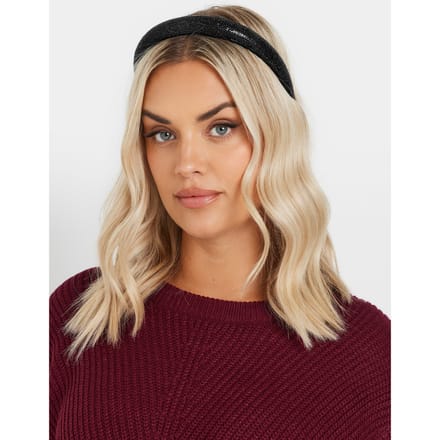 Yours Zwarte Diamanten Hoofdbandsize One Size