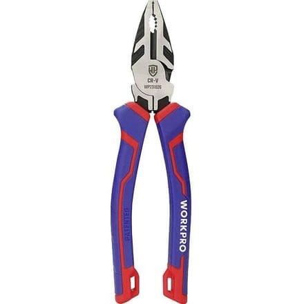 WORKPRO WP231026 Professionele Combinatietang 200 mm – Extra Groot – CR-V Staal – Ergonomische Grip – Krachtbesparend