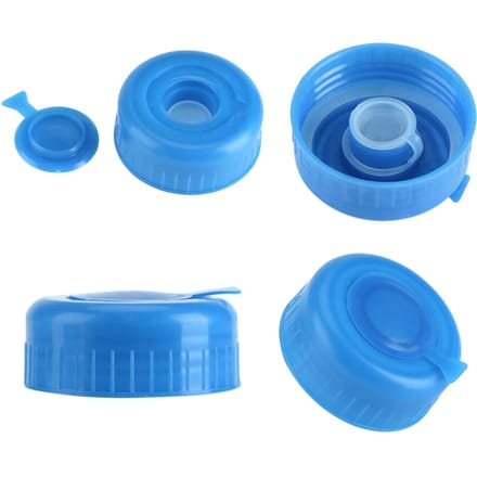 Bouchon à vis pour bouteille d'eau potable, 5 pièces, gallons bleus, couvercles anti-éclaboussures de remplacement blue