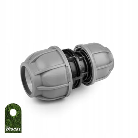Bradas DSRA10L2520 - PE Buis Connector - 25/20mm - Reductiestuk - Schroefdraad