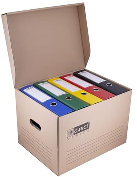 12 stuks archiefdozen - duurzame opbergdozen voor documenten