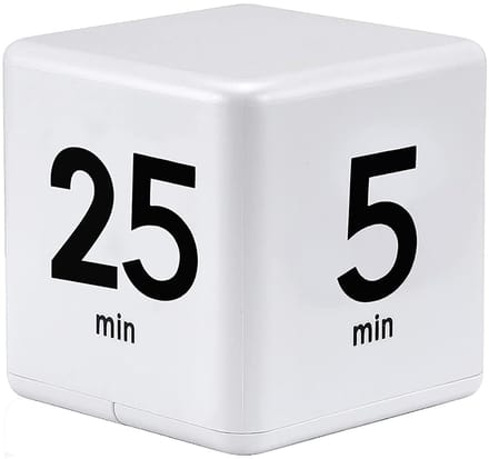 QTTVBTNA - Digitale Cube Timer – Keuken & Studietimer – Met LED Display, 4 Voorinstellingen en Alarm