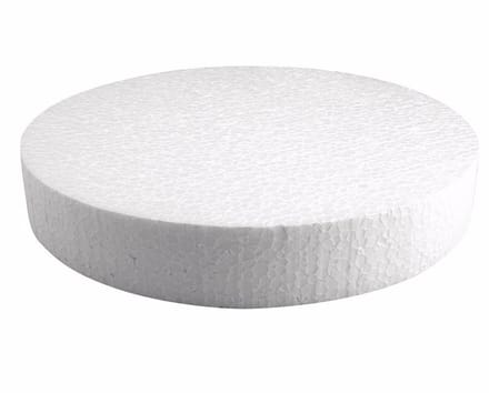 3x Piepschuim schijf 25 cm breed en 4 cm dik