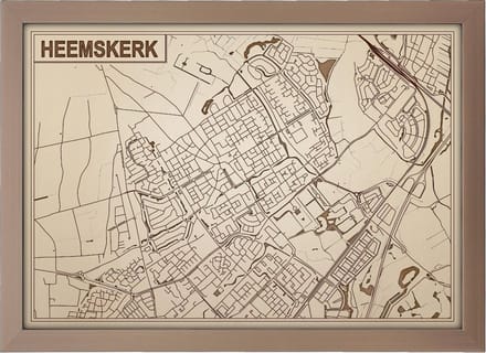 Decoratief Beeld - Houten Van Heemskerk - Hout - Bekroned - Bruin - 21 X 30 Cm