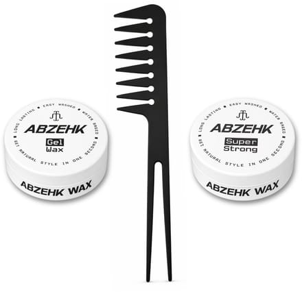 Haarwax - Gel Wax - Super Strong - 150 ml - Abzehk - Met Styling Kam - Haarstylingtools