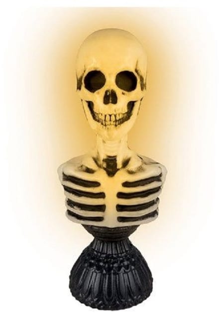 Skeletbuste met licht & geluid (38cm) - Halloween -