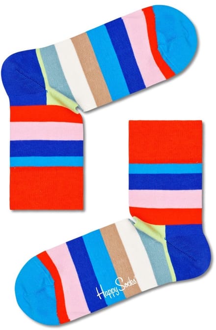 Happy Socks STR13-2900 Stripe Half Crew Sock - Maat 41-46