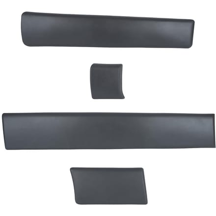 Modecar Serie - Renault Trafic II Lange Stijl Strips - Rechterzijdige Deur Lijsten - 4 Stuks