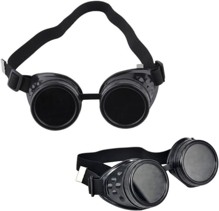 Vintage steampunk-bril met windbescherming