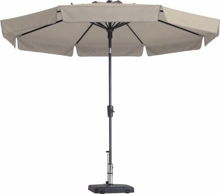 Parasol Rond Ecru 300 cm Madison Flores | Topkwaliteit ronde en kantelbare parasol | 100% polyester doek