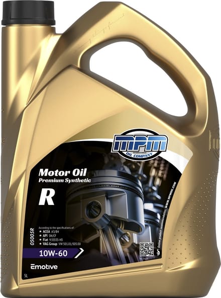 MPM Motorolie 10w60 high performance racing sport - 5 liter