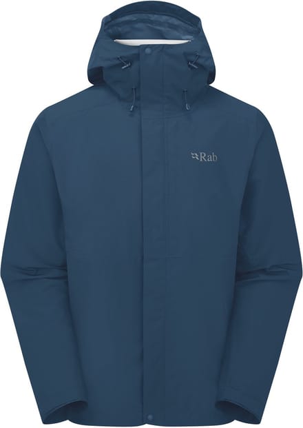 RAB Downpour Jacket - Outdoorjas - Heren - Blauw - Maat XL