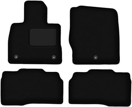 Zwarte veloursmatten voor: Ford Explorer MK6 SU625 SUV (2020-)