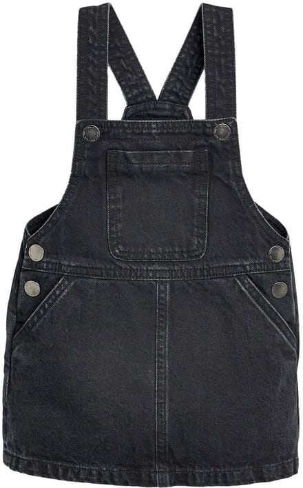 Next - Meisjes - Denim overgooier jurkje - Zwart