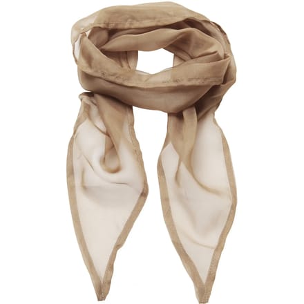 Premier Ladies Chiffon Scarf PR740 - Khaki Beige - One size
