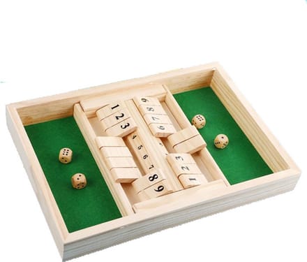 Shut The Box - Groen - 2 Spelers - Dobbelspel - Drankspel - Rekenspel