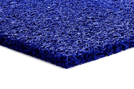 GJ Floors - Schoonloopmat spaghetti Elite | Blauw - Breedte: 1,20 meter - Dikte: 15 mm - Materiaal: Polymeren