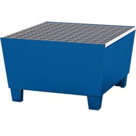 Lekbak WG 20, voor 1 x 200 l vat, gelakt