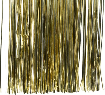 Decoris lametta vinyl glanzend H40cm licht goud L0.10-B50.00-H40.00cm