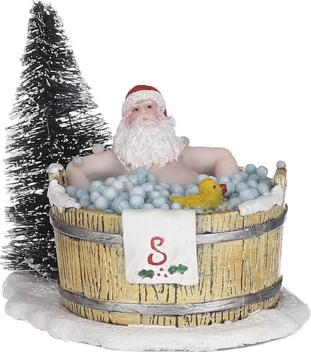 Luville - Santa in hot tub - Kersthuisjes & Kerstdorpen