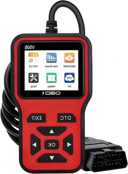 OBD2 Foutcodelezer - Autodiagnose Scanner - Voertuig Diagnose - Leest Motorfoutcodes - 1 kg - Zwart