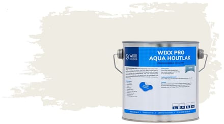 Wixx PRO Aqua Houtlak Satin - 5L - RAL 9010 | Zuiver Wit