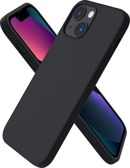 Hoesje Geschikt voor iPhone 14 Plus – Liquid Siliconen Backcover – Zwart