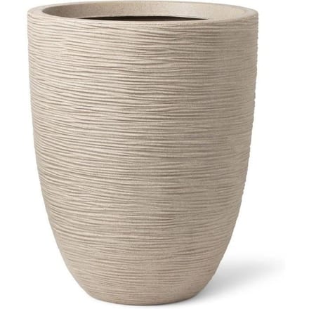 CAPI EUROPE Vase élégant bas WASTE RIB NL - 46x58 cm - Terrazzo beige
