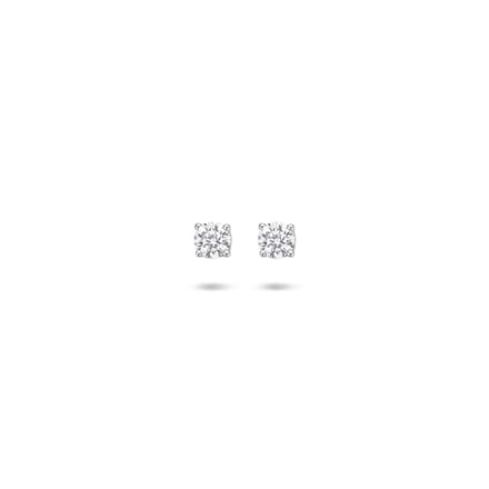 Glams oorknoppen zirkonia - 3 mm - Zilver