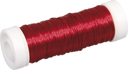 Rayher Sieraden maken draad - rood - 0.3 mm dik - 50 meter snoer - haakdraad - bindmaterialen - rijgkoord