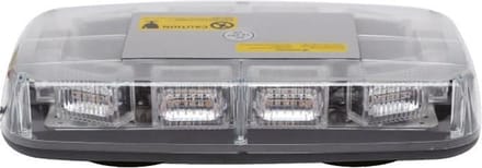Compacte zwaailamp - 57mm hoog - R10 / R65 certificering - 30 LED ORANJE